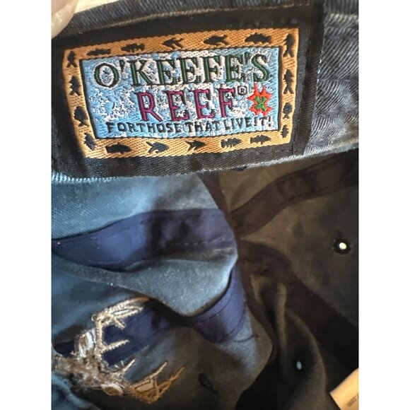 OKeefes Reef Washed Cotton Embroidered Cap With Deer Design & Dublin Michigan - Picture 5 of 6